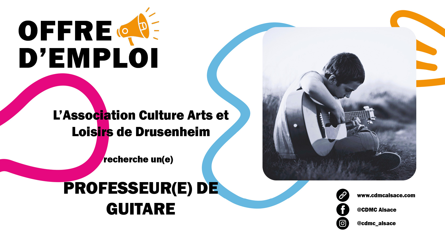 offre d’emploi site 25-26 Drusenheim guitare