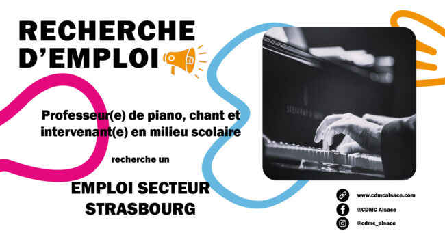 recherche d’emploi site 25-26 piano, chant Strasbourg