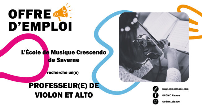 offre d’emploi site 25-26 Saverne violon