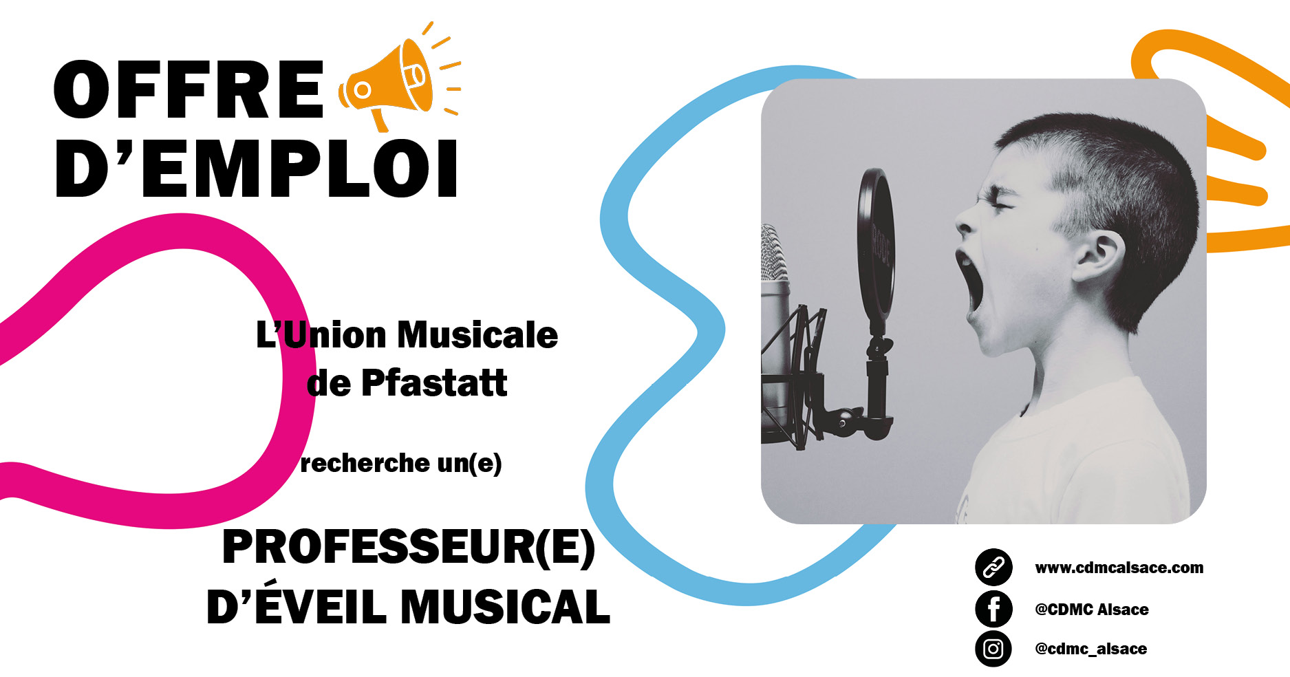 offre d’emploi site 25-26 Pfastatt éveil musical
